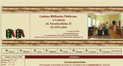 Desktop Screenshot of bibliotekalelow.pl