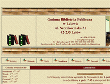 Tablet Screenshot of bibliotekalelow.pl